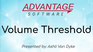 Volume Threshold