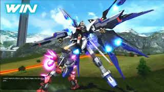 Gundam EXVSMBON Strike Freedom arcade run