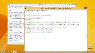 Die aktuelle Zeit ausgeben | Programmieren lernen mit Python