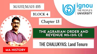 MAH-105 I CHAPTER 13 I HISTORY OF INDIAN ECONOMY I Land Tenure #ignou2024 #mahistory  #ignoumalayala