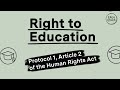 The right to education explained in 2 minutes!