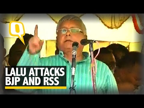 Lalu Attacks BJP And RSS In Raghopur Rally - YouTube