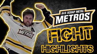 Keegan Mitchell Career Fighting Highlights | Sherwood Metros | IJHL