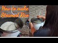 How to Cook Steamed Rice | Grade 4 Project #rosevitovlog #doityourself #diy