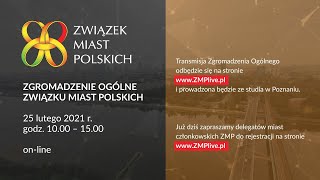 Zaproszenie dla delegatów na Zgromadzenie Ogólne ZMP w trybie online