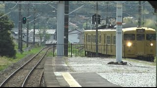 沿線に宍道湖が広がる山陰本線の乃木駅～玉造温泉駅間を走行するキハ126系アクアライナーの前面展望