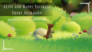 Alive and Happy Squirrel (Short 30 Sec Animation)