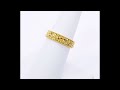 goldshine 22k solid yellow gold ring gorgeous handcrafted