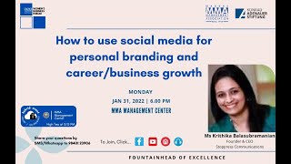 🔴 How to use social media for personal branding and career/business growth