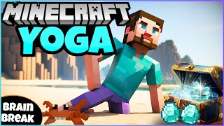 💎 Minecraft Yoga 💎 Brain Break | Fitness | GoNoodle Inspired