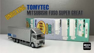 Unboxing  Tomytec N Gauge Mitsubishi Fuso Super Great Truck  トミーテック Nゲージ 三菱ふそう スーパーグレートトラックの開梱