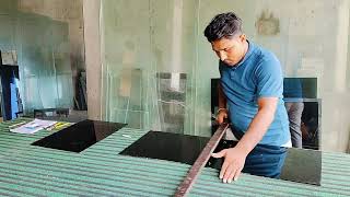 शीशा कैसे काटना होता है||😱😱 glass kaise cutting kara|| 😱😱 glass hard work 😱😱youtube video