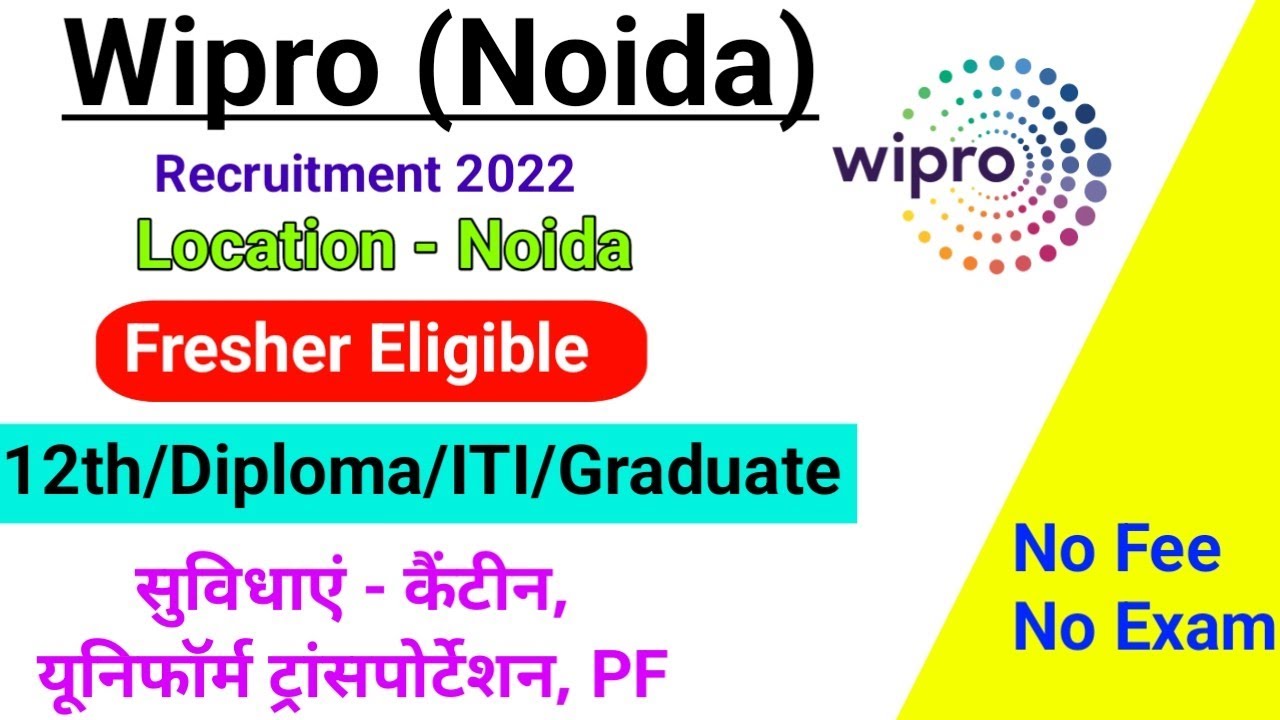 Wipro Recruitment 2023/diploma Jobs 2023/BE/B.Tech/Fresher Job/Noida ...