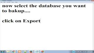 How to Backup your MySQL Database Using phpMyAdmin