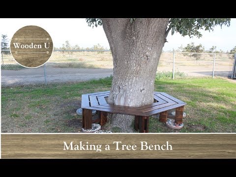 Making a Tree Bench - Wooden U Making a Tree Bench - Wooden U