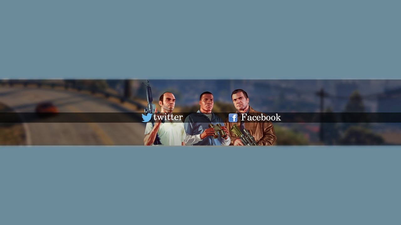 YouTube Banner Template - Free (PSD) Grand Theft Auto 5 - YouTube