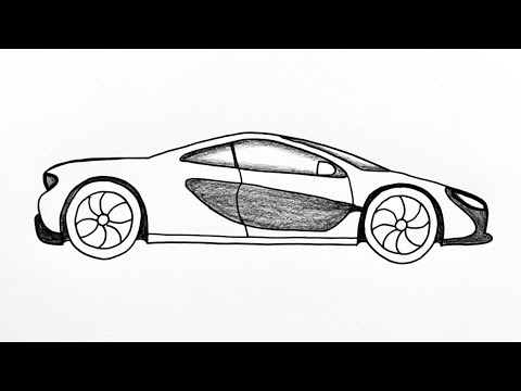 How To Draw A Mclaren Sports Car Step By Step - How To Draw A Car ...