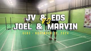 November 22, 2024 @ VCBC - JV & Eds vs Joel & Marvin