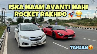 DC AVANTI VS HONDA CITY DRAG RACE | TARZAN CAR🚀