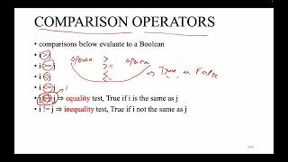 [Python Programming] Lecture 05: Comparison Operators