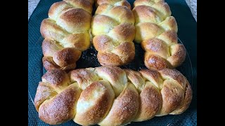 Trensas rellenas de queso crema