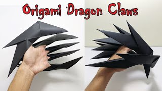 How to make dragon claws out of paper - Origami dragon claws