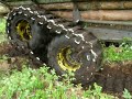 timberjack 810d logging in wet forest big load