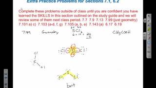Problem 7.99 Predicting molecular geometry for SCl2