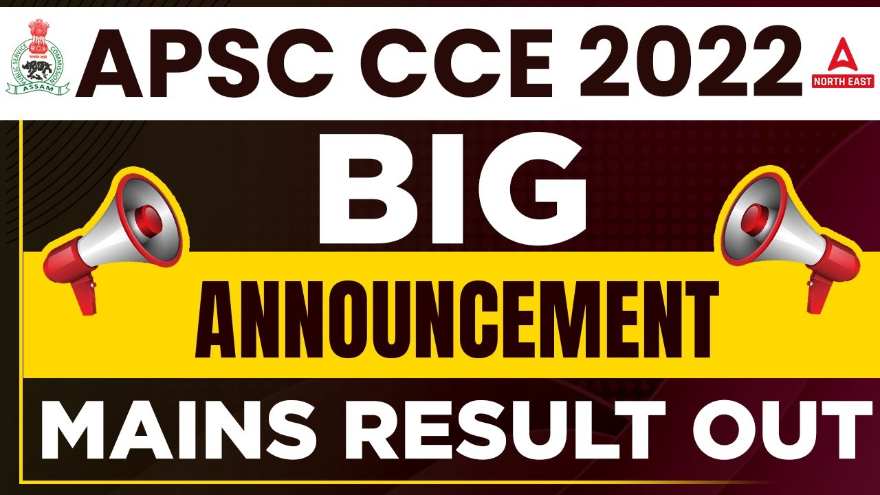 APSC Result 2023 | APSC CCE Mains Result 2023 Out | Know Full Details ...