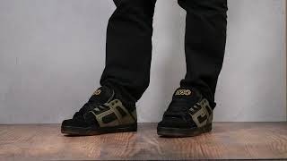 DVS COMANCHE BRINDLE BURNT OLIVE/BLACK/LEATHER/NUBUCK ON FEET