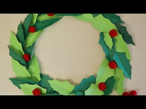 How To Make A Paper Christmas Wreath - DIY Crafts Tutorial - Guidecentral How To Make A Paper Christmas Wreath - DIY Crafts Tutorial - Guidecentral
