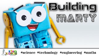 MARTY BUILD - putting together the walking STEM robot from Robotical