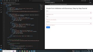 Learn How to Create Simple Form Validation with Bootstrap! 🚀✨ | Step-by-Step Guide