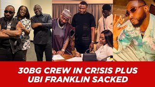 DAVIDO DRAMA OVER MISSING RING AND UBI FRANKLIN OFFICIALLY SACKED FROM DMW CREW.