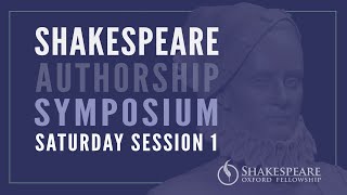 Shakespeare Authorship Symposium Saturday Session 1 Full Event, Fall 2021
