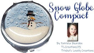 Snow Globe Compact Mirror