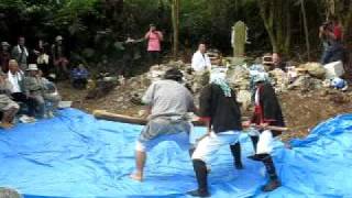 石垣島2009 牛ぬにがい（牛祭祀）三人棒