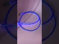 Светящийся led usb кабель с быстрой зарядкой Синий