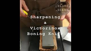 Sharpening a Victorinox Boning Knife (Whetstones) 磨刀 維氏 剔骨刀 (香港磨刀服務 \u0026 磨刀班）