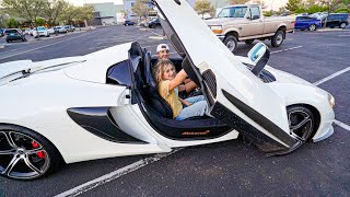 Visiting our friends + riding in a McLaren