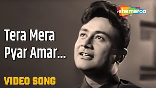 तेरा मेरा प्यार अमर | Tera Mera Pyar Amar - HD Video | Asli Naqli (1962) | Dev Anand, Sadhana | Lata
