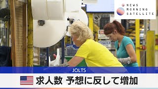 米求人数 予想に反して増加　JOLTS【モーサテ】