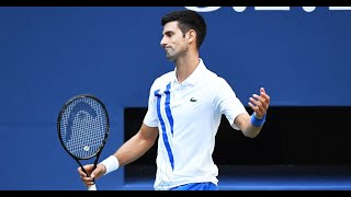 Novak Djokovic disqualified from U S  Open for hitting line judge with