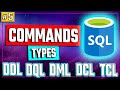 Types of SQL Commands (DDL, DQL, DML, DCL, TCL) - SQL Tutorial #5
