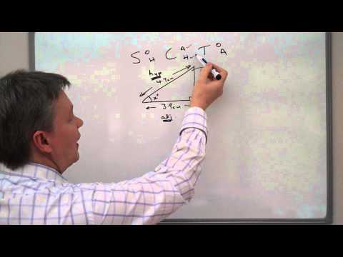 How to use SOHCAHTOA to find the missing angle in a right angle triangle How to use SOHCAHTOA to find the missing angle in a right angle triangle