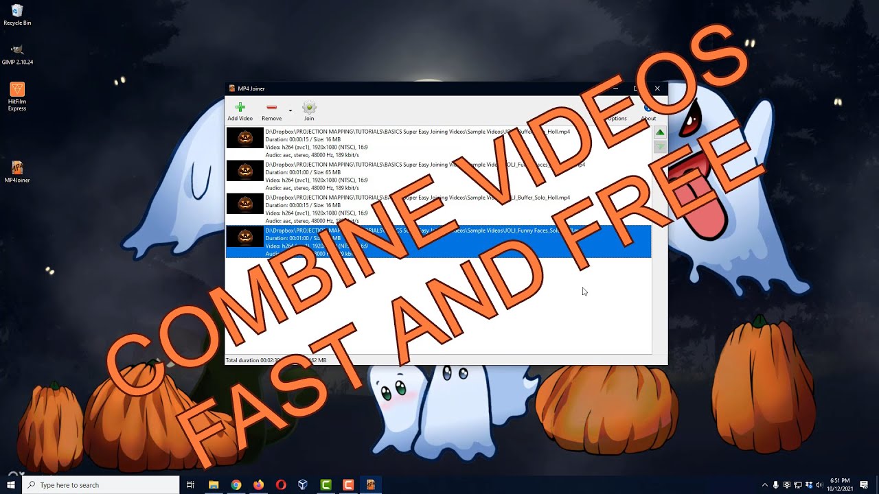 Super Easy & Free Way To Combine Multiple Video Files - YouTube