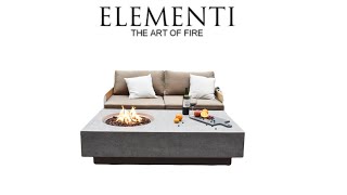 Elementi Metropolis Gas Fire Pit Table