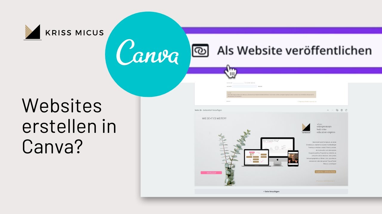 TEST: Website Erstellen Mit CANVA? Lass Es Uns Ausprobieren | Online ...