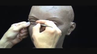 Скульптура из глины , Sculpting a female head in clay  Sculpting tutorial and demo