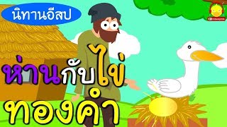 นิทานอีสป เรื่อง ห่านกับไข่ทองคำ The Goose with the Golden Eggs by Indysong Kids